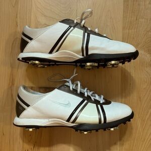 Nike Air Dormie Golf Shoes White Women Lace Up Spikes 397198-103